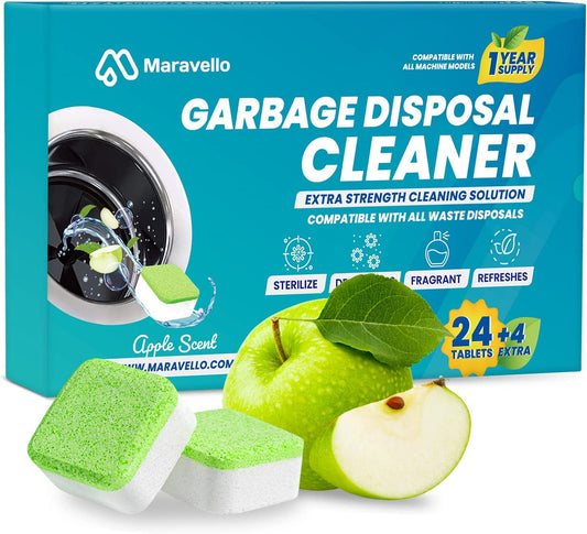 Maravello Disposal Cleaner and Deodorizer, 28 Tablets