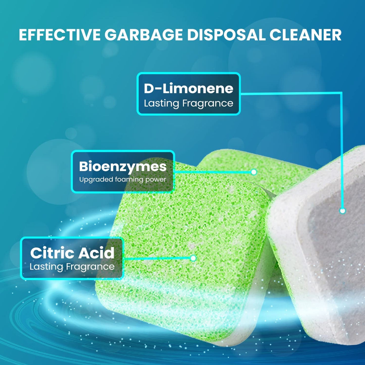 Maravello Disposal Cleaner and Deodorizer, 28 Tablets