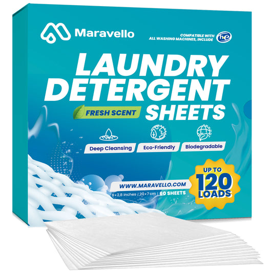 Maravello Laundry Detergent Sheets, 120 Loads