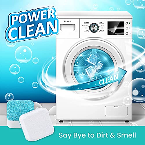 Maravello Washing Machine Cleaner and Laundry Detergent Sheets Combo