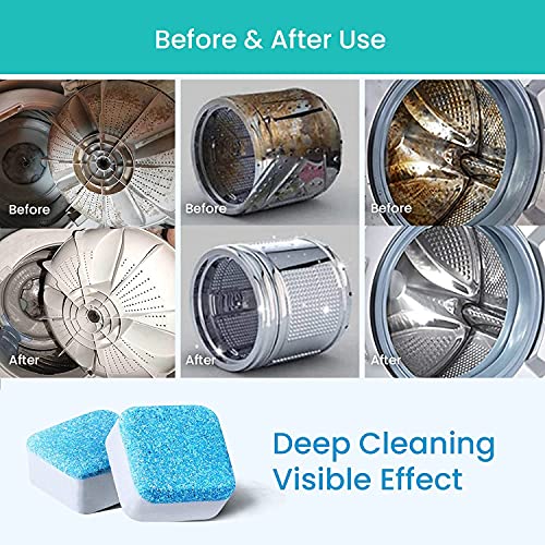 Maravello Washing Machine Cleaner and Laundry Detergent Sheets Combo