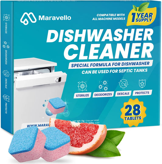 Maravello Dishwasher Cleaner, 28 Tablets